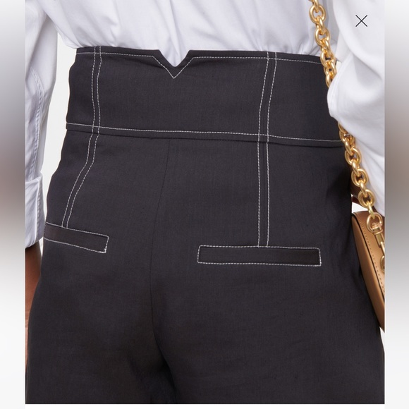 VERONICA BEARD Alicia high-rise shorts, Dark Navy size 12 - Picture 5 of 10